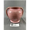 Image 1 : Very Nice Art Deco Mottled Pink Medalta 2 Handled Vase. Small Chip