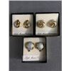 Image 1 : 3 Pairs of Fifth Avenue Collection Earrings In Original Boxes