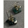 Image 2 : 3 Pairs of Vintage Sterling Silver Dangle Earring, 2 Pairs with Stones
