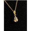 Image 2 : Vintage Chain w/ Faberge Design Pendnat Necklace 16"