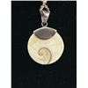 Image 3 : Unusual 925 Sterling Silver with What Looks Like a Fossil Pendant and a 16" Sterling Chain