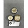 Image 1 : 4 Vintage Mechanical Men's Watches without Bracelets. Swiss Topol Rubyflex,Kienzle ( Marked Germany)