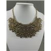 Image 3 : Ornate Vintage Silver Filigree DesignChoker Necklace Original Patina