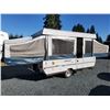 Image 18 : 0C --  2004 QWEST TENT TRAILER BY JACO, White, From The Hitch To The Bumper Is  15.5' Apx