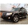 Image 2 : A12B --  2008 FORD ESCAPE XLT AWD, Black, 267307 KM