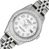Image 1 : Rolex Ladies Quickset White Arabic Diamond Datjust Wristwatch 26MM