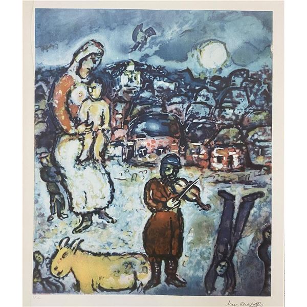 Fiddler on the Roof by Chagall, Marc