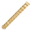 Image 8 : Vintage 18K Gold 7" Opal Garnet Sapphire Emerald Multi Color Wide Heavy Bracelet