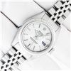 Image 2 : Rolex Quickset Sapphire Silver Index Datejust Wristwatch 26MM
