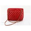 Image 1 : Chanel Red Quilted Lambskin Leather Matelasse Chain Shoulder Bag