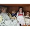 Image 2 : Lot of Porcelain Dolls & Wigs