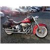Image 2 : 0G --  2012 HARLEY DAVIDSON FLSTN SOFTAIL DELUXE MOTOR CYCLE, Candy Apple Red, 45, 844 Km  KMS