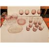 Image 1 : Lot of Pink glass dishware