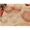 Image 2 : Lot of Pink glass dishware