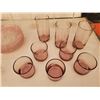 Image 4 : Lot of Pink glass dishware