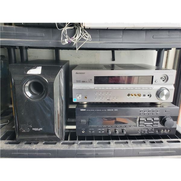 Lot of two receivers & subwoofer