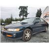 Image 3 : A12B --  1995 HONDA ACCORD EX , Black, 333380 KM   "NO RESERVE"