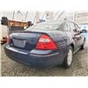 Image 29 : A6 --  2005 FORD 500 HUNDRED  SE, Blue, 151631 KM