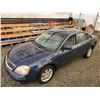 Image 5 : A6 --  2005 FORD 500 HUNDRED  SE, Blue, 151631 KM