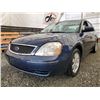 Image 6 : A6 --  2005 FORD 500 HUNDRED  SE, Blue, 151631 KM