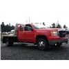 Image 10 : F4 --  2008 CHEVROLET SILVERADO 3500 FLAT DECK EXT CAB, Red, 376208 KM