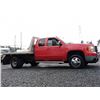 Image 11 : F4 --  2008 CHEVROLET SILVERADO 3500 FLAT DECK EXT CAB, Red, 376208 KM