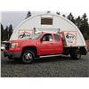 Image 1 : F4 --  2008 CHEVROLET SILVERADO 3500 FLAT DECK EXT CAB, Red, 376208 KM