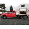 Image 27 : F4 --  2008 CHEVROLET SILVERADO 3500 FLAT DECK EXT CAB, Red, 376208 KM