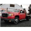 Image 3 : F4 --  2008 CHEVROLET SILVERADO 3500 FLAT DECK EXT CAB, Red, 376208 KM