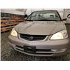 Image 8 : A12I --  2002 ACURA 17EL TOURING, Gold, 292249 KM