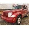 Image 6 : A12K --  2010 JEEP LIBERTY SPORT 4X4, Red, 326268 KM