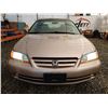 Image 5 : E5 --  2002 HONDA ACCORD SE , Gold, 219986 KM