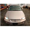 Image 6 : E5 --  2002 HONDA ACCORD SE , Gold, 219986 KM