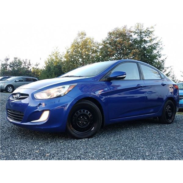 I5 --  2013 HYUNDAI ACCENT GLS , Blue, 186212 KM