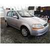 Image 10 : A12 --  2006 CHEVROLET AVEO, Silver, 163646 KM
