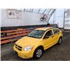 Image 4 : B4 --  2007 DODGE CALIBER SPORT, Yellow, 181130 KM