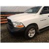 Image 29 : C6G --  2012 DODGE RAM 1500 ST QUAD CAB 4X4, White, 169312 KM