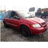 Image 8 : A3 --  2004 DODGE CARAVAN SE, Red, 272063