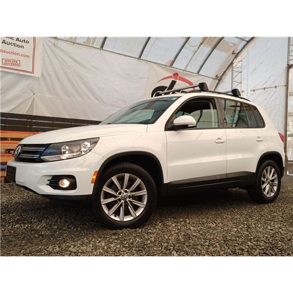 C6B --  2015 VW TIGUAN S AWD, White, 157209