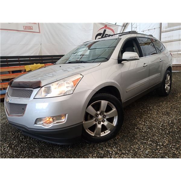 C6H --  2012 CHEVROLET TRAVERSE LTZ AWD, Grey, 163941 KM