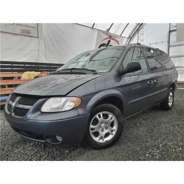 A12D --  2002 DODGE GRAND CARAVAN SPORT, Blue, 279796 KM