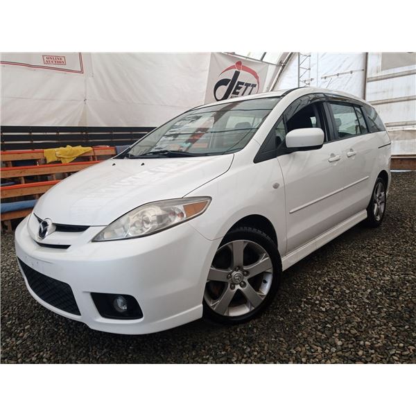 A12A --  2006 MAZDA 5, White, 204684 KM