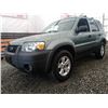 Image 2 : D5 --  2005 FORD ESCAPE XLT, Green, 253736 KM