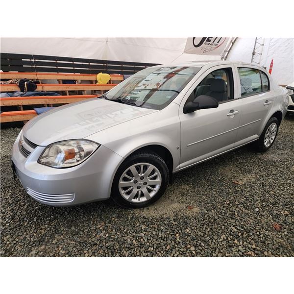 A3 --  2009 CHEVROLET COBALT, Silver, 60716 KM   "NO RESERVE"