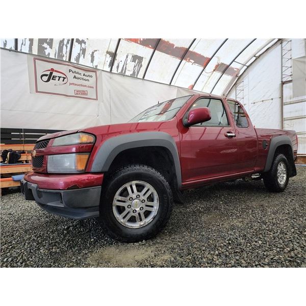 H1 --  2010 CHEVROLET COLORADO LT EXT CAB 4X4, Red, 321899 KM