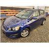 Image 1 : B6 --  2012 CHEVROLET SONIC LT, Blue, 136784 KM