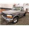 Image 1 : A12H --  1994 FORD F150 XL FLAT DECK SINGLE CAB, Grey, 210937 KM