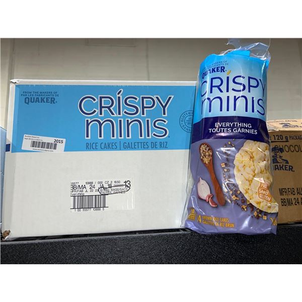 CASE LOT - Quaker everything crispy mini rice cakes 12x168g