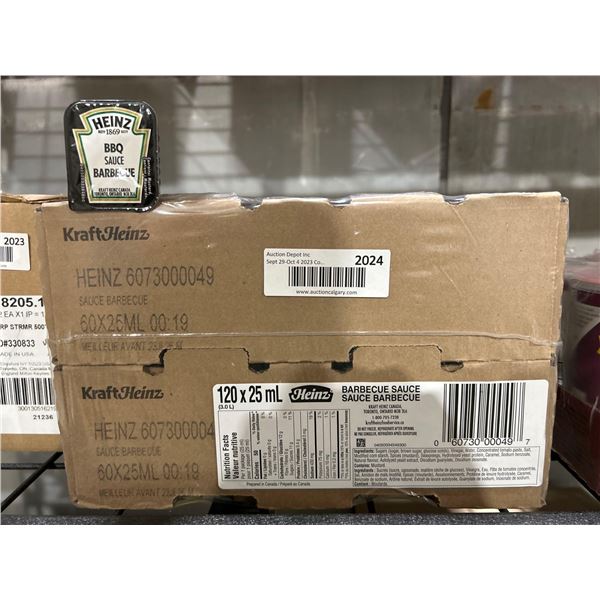 CASE LOT - HEINZ BBQ sauce 120x25ml