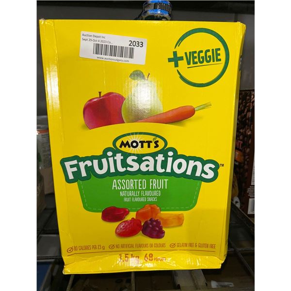CASE LOT - Mott's Fruitsations assorted fruit flavored snacks